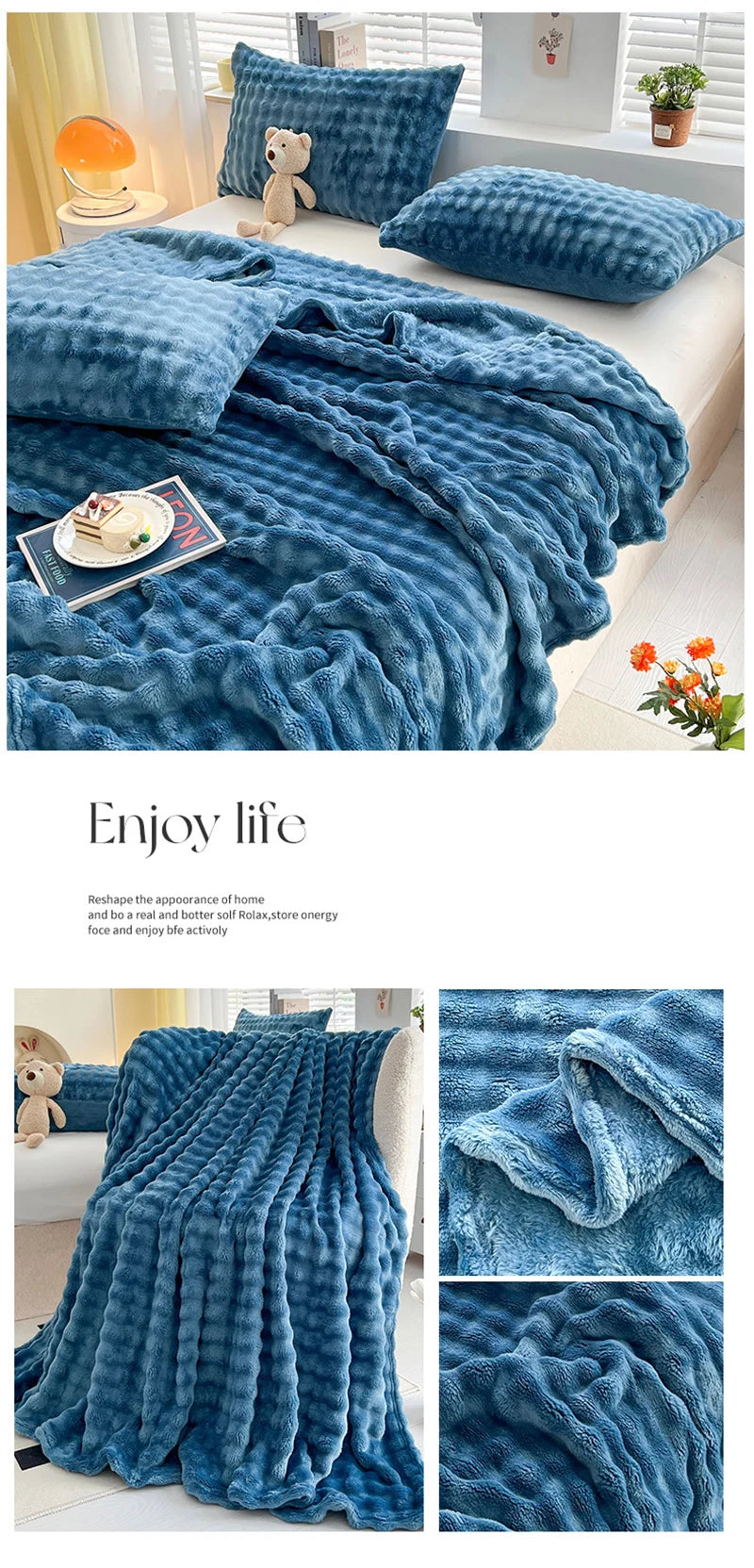 Plaid Polaire Cocooning