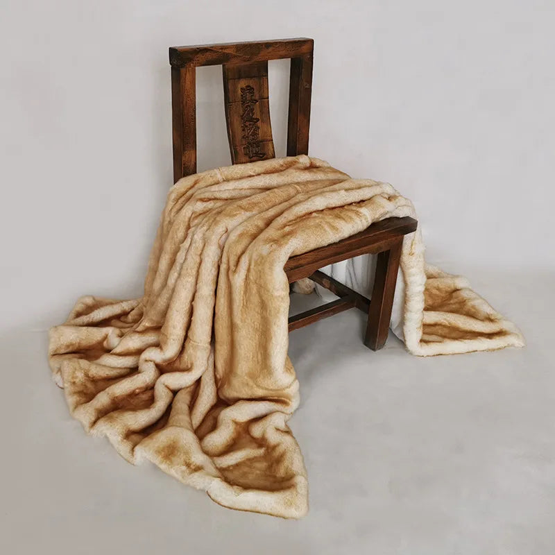 Couverture Fourrure Luxe