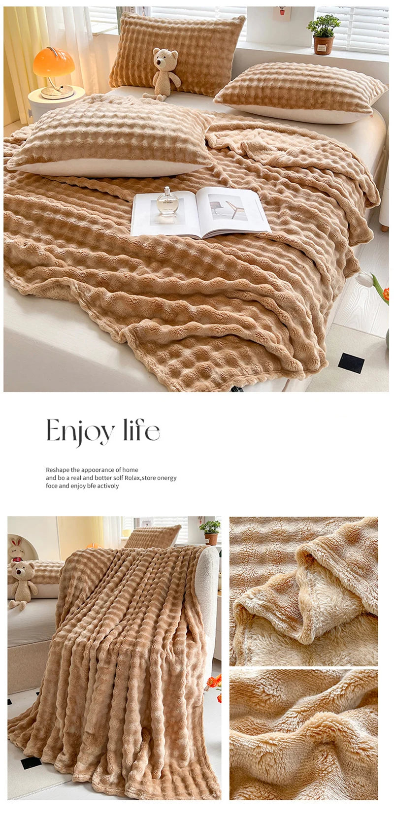 Plaid Polaire Cocooning