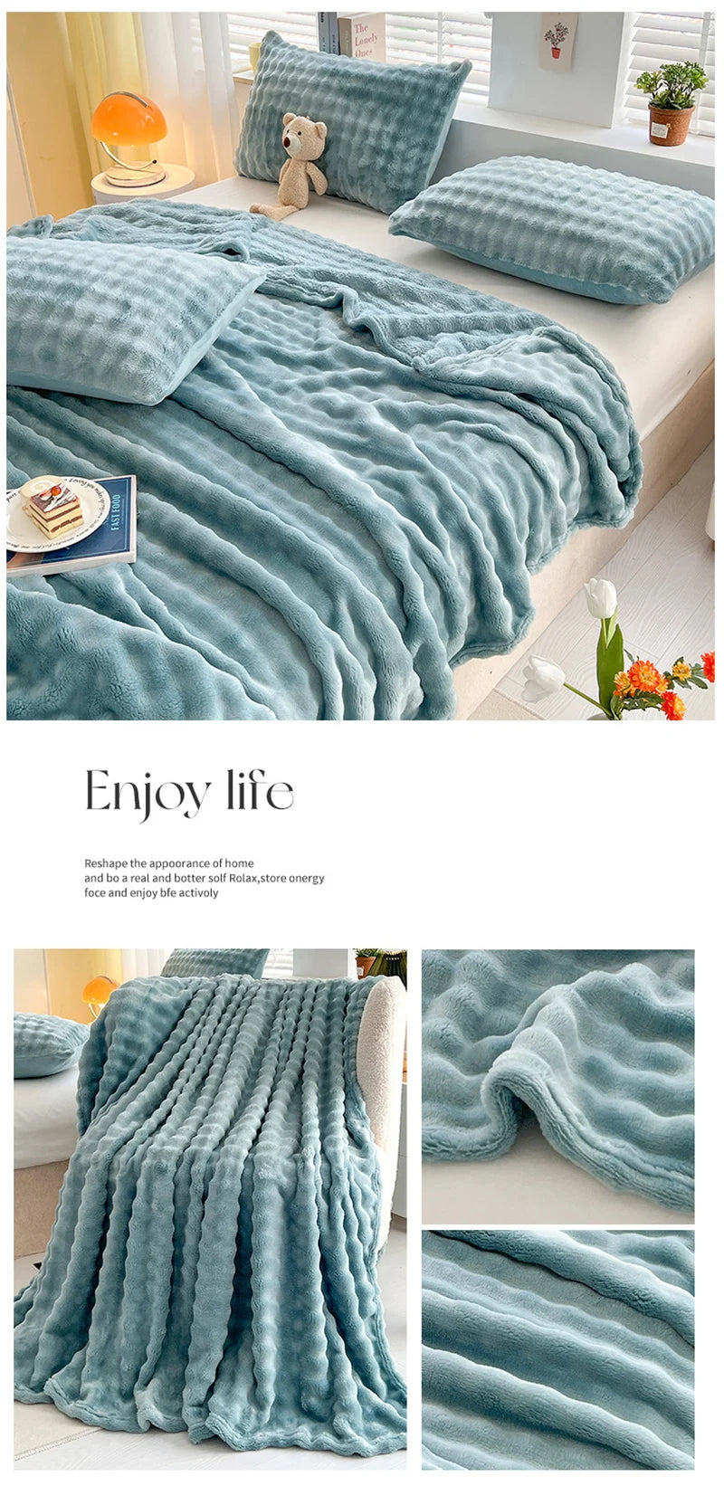 Plaid Polaire Cocooning