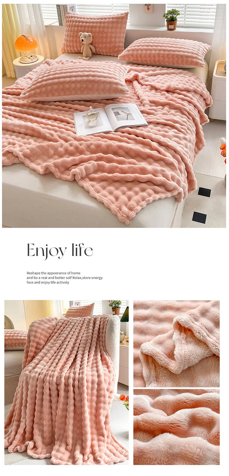 Plaid Polaire Cocooning