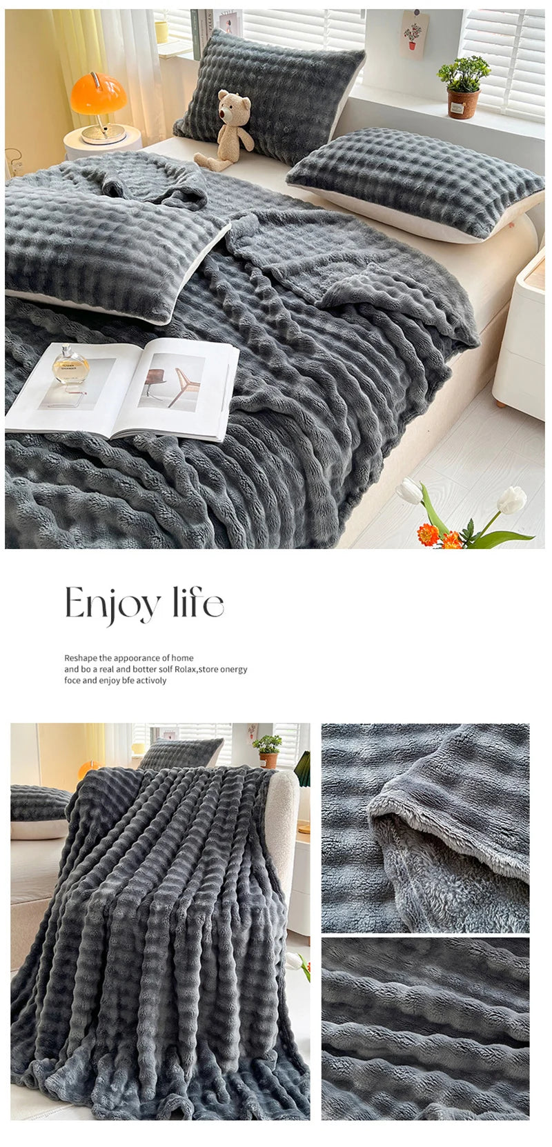 Plaid Polaire Cocooning